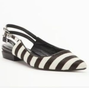 New Sz 8.5 Kenneth Cole Mercer Pin Pony Hair Flats